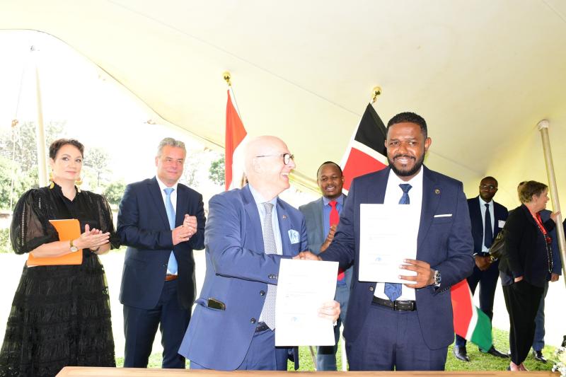 Signing of MoU between SDIP and Netherlands Business Hub in Kenya