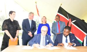 Signing of MoU between SDIP and Netherlands Business Hub in Kenya