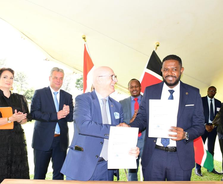 Signing of MoU between SDIP and Netherlands Business Hub in Kenya